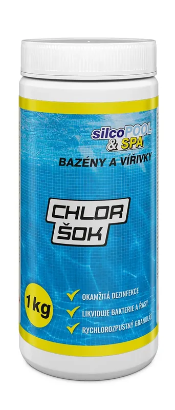 Silcopool&spa Chlor Šok, 1kg Must-Have