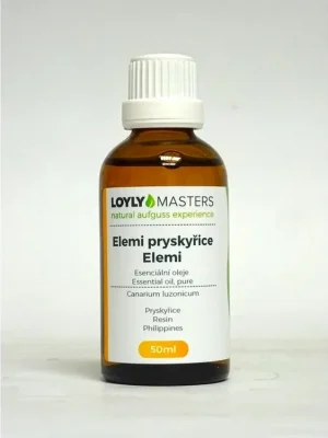 100% EO LOYLY MASTERS Elemi pryskyřice (50ml) Nejprodávanější