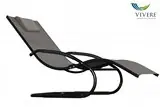 Nejlepší Volba Vivere - Wave Lounger Black Chrome (with frame)