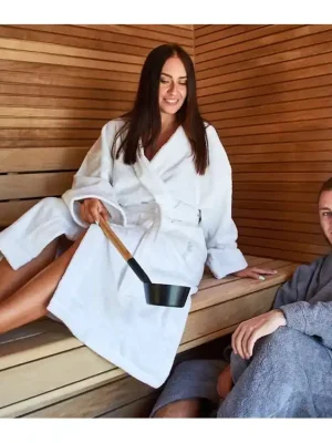 Župan do sauny - unisex, BÍLÝ, vel. XL Autentický