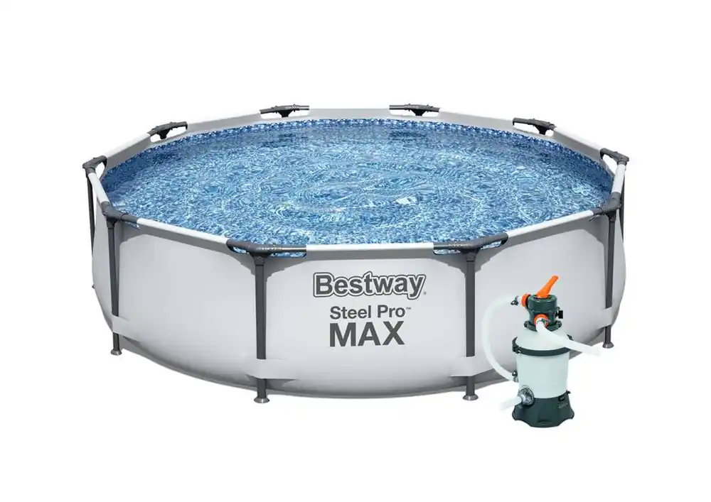 Bazén Bestway s konstrukcí 3,05 x 0,76 m světle šedý s pískovou filtrací 2m3/hod Bezpečná Platba