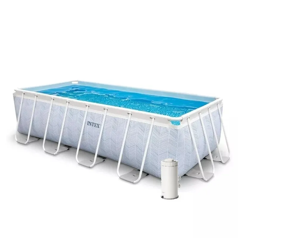 Kup Teď INTEX Prism Frame Chevron 4,00 x 2,00 x 1,00m s kartušovou filtrací