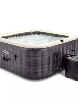 Značkový Vířivý bazén INTEX 28452NP Pure Spa Greystone Deluxe se systémem slané vody