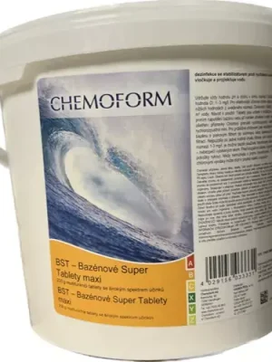 Akce BST 5 kg - multifunkční tablety 5v1 do bazénu, CHEMOFORM