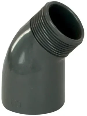 Akce Koleno 45° lepení-vnější závit 50 x 1 1/2"