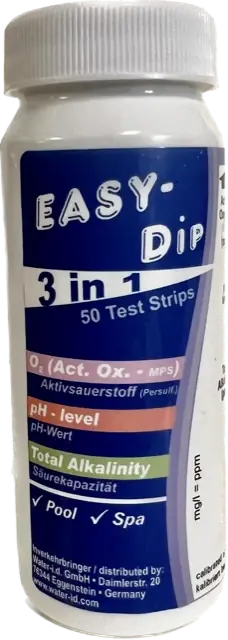 Tester na bezchlorovou chemii (O2/pH) - peroxid a sanosil ve vodě (50ks) Super Cena